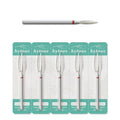 Fine 2mm Long Flame Cuticle Cleaner Nail Drill Bits - 5Pcs Set