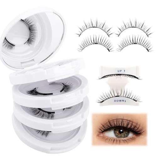 Magnetic Eyelashes with Applicator - Reusable, No Glue, Waterproof (4 Pairs)