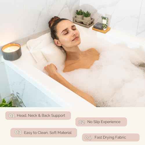 Our Full Body Bath Pillow - Ideal Bathtub Accessory for Relaxing Bath Gifts for Women