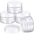 Patelai 4-Pack 1 oz Leak Proof Plastic Jars with Lids - Travel Storage