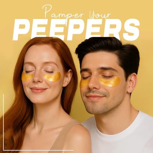 Under Eye Patches with Caffeine, Collagen & Niacinamide (30 Pairs) ? Hydrating Eye Mask for Puffy Eyes, Dark Circles, Wrinkles, and Fine Lines ? Reduces Eye Bags ? formulated in North America