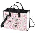 WZMPA Cat Marie Cosmetic Bag - Fans Gift 'You Are Braver Stronger Beautiful Than You Know' - Makeup Zipper Pouch (Cat Marie-TB)