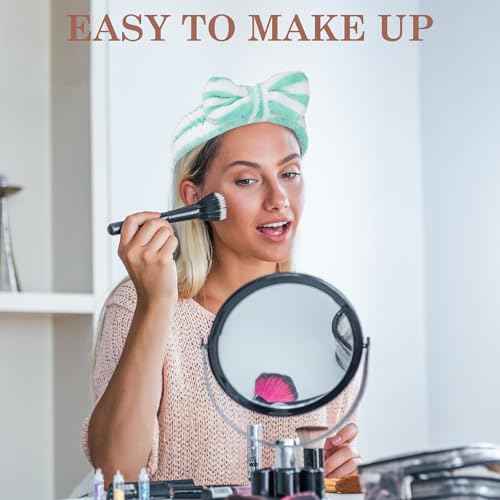 9 Pcs Stocking Stuffers for Women Girls Teen, Spa Headband for Washing Face, Microfiber Makeup Headbands with Bow, Christmas Gifts and Party Favors, Soft Skin Care Hair Band for Teens