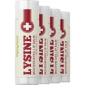 Piping Rock Lysine Lip Balm | 4 Pack | Moisturizing Ointment | Non-GMO and Gluten Free