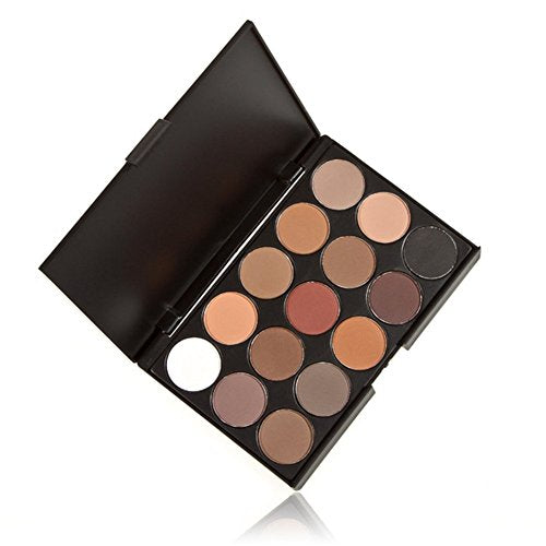 Pure Vie 15-Color Eyeshadow Palette - Matte & Shimmer