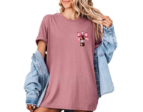 Pink Bow Coquette Unisex T-Shirt - Funny Soda Lover Gift