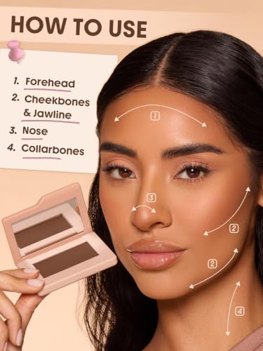 SHEGLAM Dream Touch Bronzer Powder - Matte Long-Lasting Contour