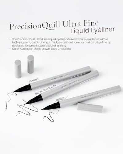 Waterproof Liquid Eyeliner Pen - Precision Felt-Tip, High-Pigment