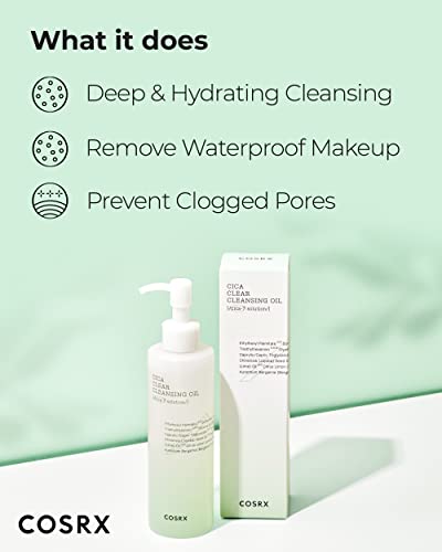 COSRX Pure Fit CICA Cleansing Oil | Sensitive Skin Makeup Remover