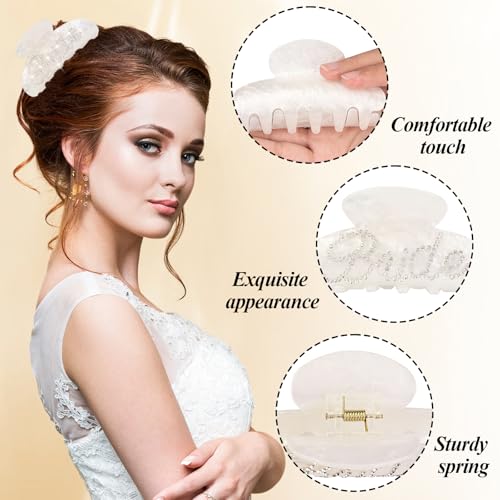 Bride To Be Gift Set Bridal Shower Gifts for Bride Sunglasses MRS Makeup Bag I Do Bride Slippers Bride Hair Clip, Bridal Engagement Gifts Bachelorette Party Wedding Gift for Bride Women