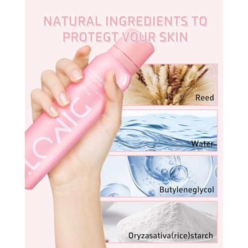 2PCS Hair Identifier Spray for Face Shaving Powder Spray Women, Facial Hair Spray Face Body Hair Identifier Spray Face Spray for Shaving Peach Fuzz Spray for All Skin Types