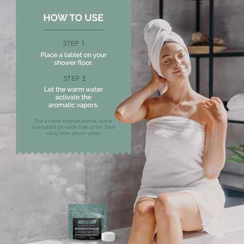 Shower Steamers Aromatherapy Eucalyptus and Mint 4 Pack, 100% Pure Essential Oil, All Natural, for Men and Women, Made in USA