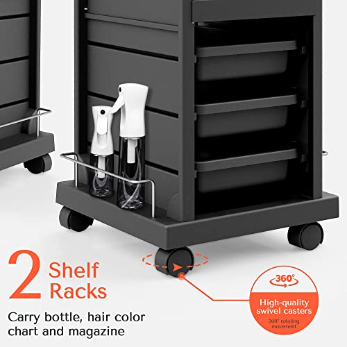 TASALON 6-Tray Rolling Salon Trolley Cart