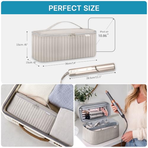 Hair Dryer Travel Case - Compatible with Dyson Airwrap & Shark