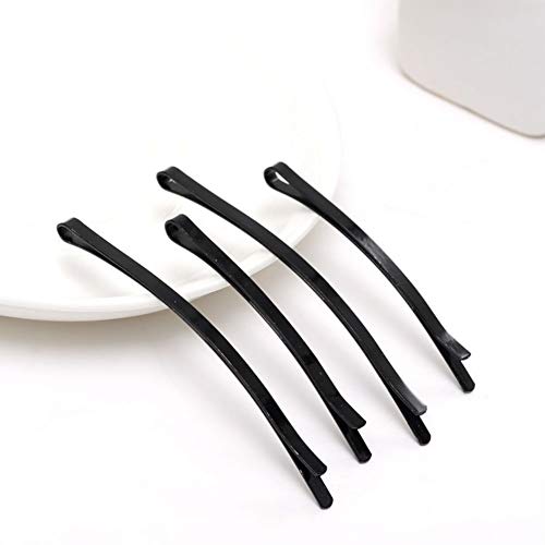 Aysekone 24 Pieces Women Black Metal Hair Bobby Pins Grips Girl's Hair Clip Hairstyle Barrette Hairpin Hairdressing DIY Hair Styling Tools (Large and Small)