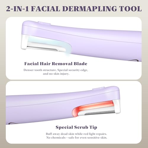 BNU Dermaplane Razor for Women | Sonic Exfoliation & Red Light