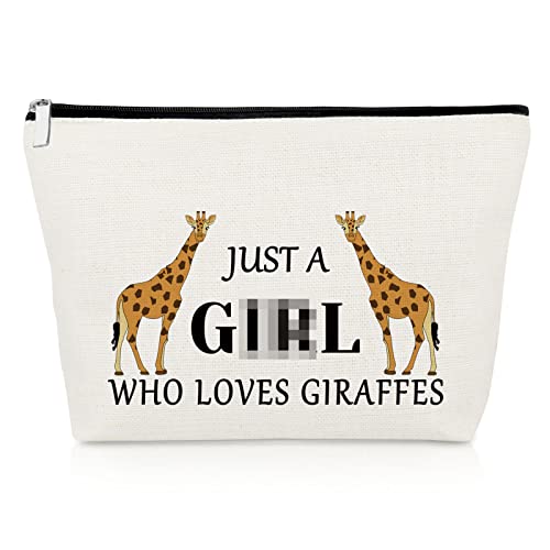 Giraffes Lover Gift Funny Giraffes Makeup Bag Animal Lover Gift Themed Gifts for Women Graduation Gifts for Daughter Giraffes Cosmetic Bag Giraffe Friend Gift Cosmetic Pouch Christmas Birthday Gift