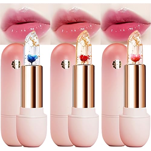 Flower Jelly Lip Tint Set - Temperature Color Change, 3 Pack