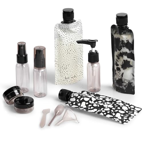 11-Pc Travel Toiletries Kit - TSA Approved Leak-Proof Containers