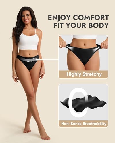 Seamless Camel Concealer Thong Underwear for Women