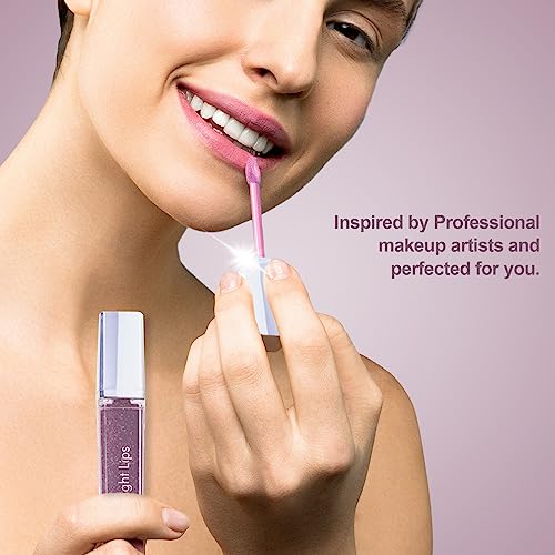 Love Light Lips | Lighted Lip Gloss with Mirror - 4 Luscious Colors |Gift|Holidays|Christmas|Bridal