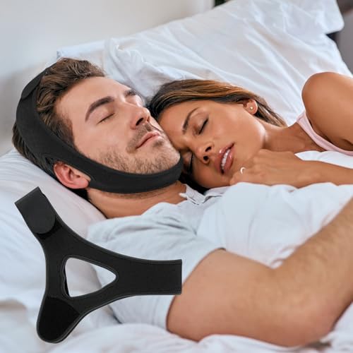 Anti-Snoring Chin Strap for Men & Women – Adjustable Sleep Aid