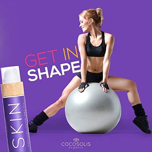 COCOSOLIS SKIN Anti-Cellulite Massage Oil | Organic Oil for Skin Tightening Cellulite Treatment | Corrects ¡°Orange Peel¡± Skin | Natural Ingredients & Vitamin E (110 ml)