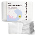 Illidi Large Square Cotton Pads - 80 Count Lint-Free Cleansing Pads