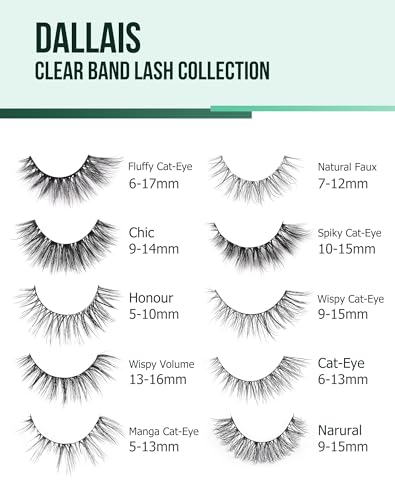 Wispy Mink False Eyelashes 14MM - Natural 3D Fluffy Lashes 7 Pairs