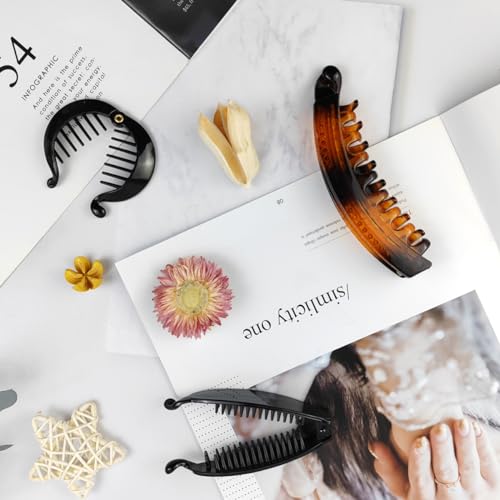 Banana Hair Clips 18 Pc Set Multi Colors for Women Girls