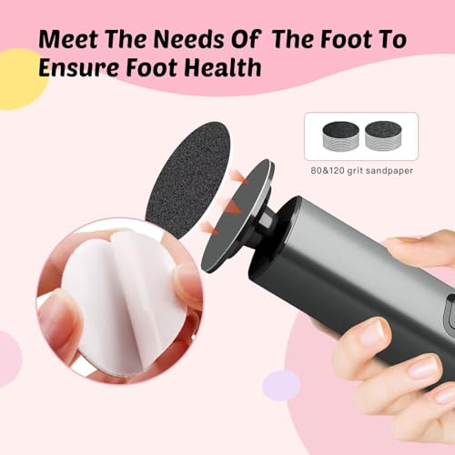 9-Speed Electric Foot Callus Remover with Nano Glass Disc