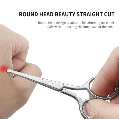 Small Safety Scissors with Round Tips - Nose Hair, Eyebrow & Grooming