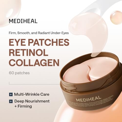 MEDIHEAL Retinol & Collagen Under Eye Patches - 60 Count