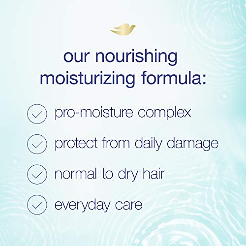 Dove Nutritive Solutions Moisturizing Shampoo with Pump for Normal to Dry Hair Daily Moisture with Pro-Moisture Complex for Manageable and Silky Hair 25.4 oz