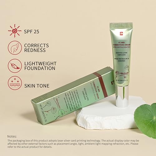 CC Cream Purple SPF 25 Redness Corrector with Centella