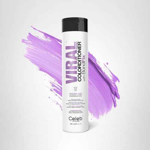 Celeb Luxury Intense Color Depositing Colorconditioner Conditioner + BondFix Bond Rebuilder, Vegan, Sustainably Sourced Plant-Based, Semi-Permanent, Viral and Gem Lites Colorconditioners