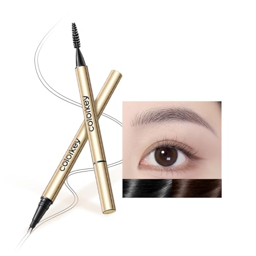 COLORKEY 3D Waterproof Eyebrow Pen Dual Tip – Star Rock Gray