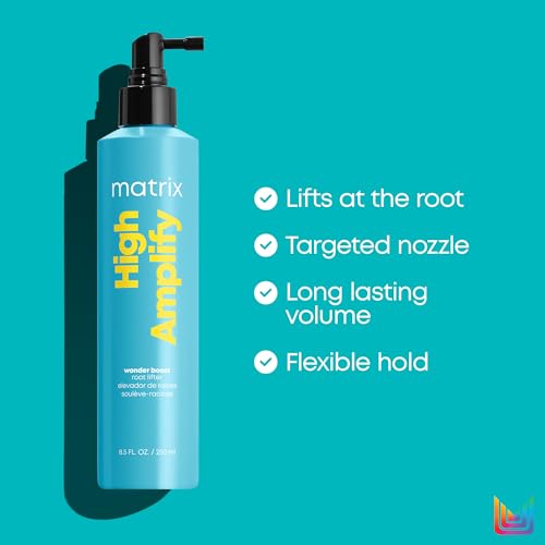 MATRIX High Amplify Wonder Booster Root Lifter Spray - Provides Extreme Volume & Body,Boost Structure in Fine Hair,Thin & Limp Hair,Flexible Hold,8.5 Fl Oz,Vegan,(Pack of 2)