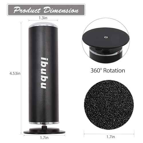 Electric Feet Callus Remover Professional Powerful Foot File Pedicure Grinder Sanders with 60PCS Replacement Sandpaper Discs Heel Scraper for Dead Dry Crack Skin Calluses Speed Adjustable Black