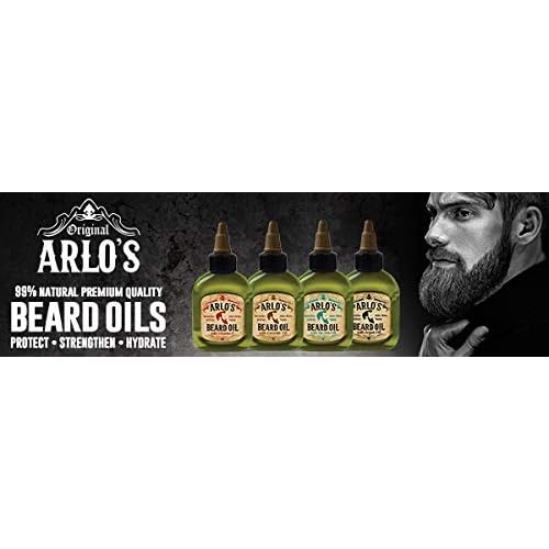 Arlo's Beard Oil Includes - Argan Tea Tree Vitamin E and Coconut (4 Pack)