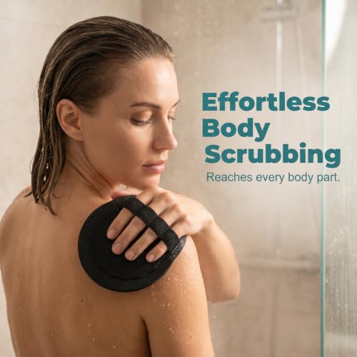 Soft Rubber Body Exfoliating Gloves for Shower & Bath