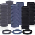 Fishinsea 150 Pack Seamless Elastic Hair Ties for Thick & Thin Hair - Black, Gray, Navy Blue