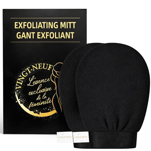 Premium Viscose Exfoliating Gloves for Shower - Deep Body Scrubber