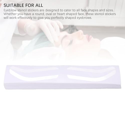 100 Sheet Disposable Eyebrow Stencil Stickers - Adhesive Shaping Tape