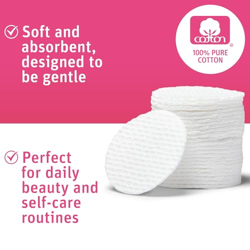Simply Soft Exfoliating Dual-Textured Cotton Rounds - 6 Pack (480 Count)