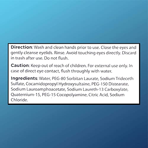 Quality Choice Eyelid Cleansing Wipes, 30-Count Individually Wrapped for Sensitive Eyes
