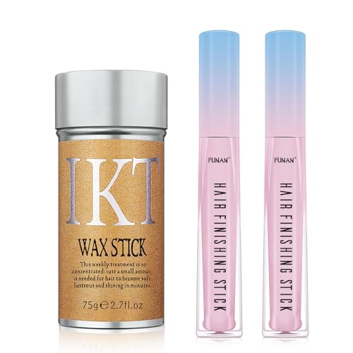 Hair Wax Stick Set - 3 Pcs for Edge Control & Flyaway Taming