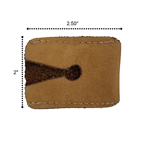 Hide & Drink, Leather Double Edge Safety Razor Head Protective Sheath, Shaving Travel Cover Handmade (Old Tobacco)