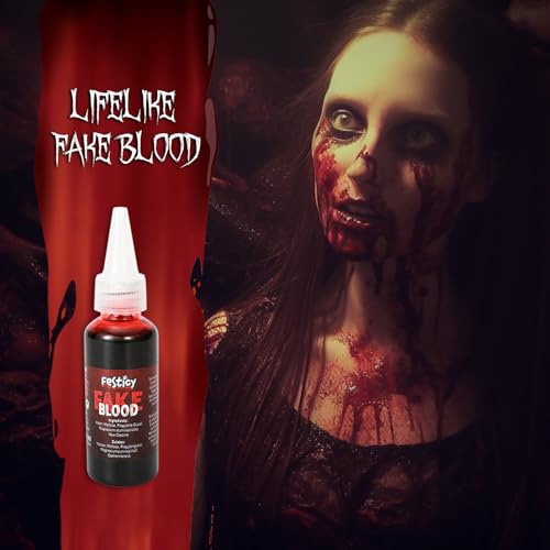 Festicy Fake Blood XL Makeup Kit - Vampire Halloween Special Effects