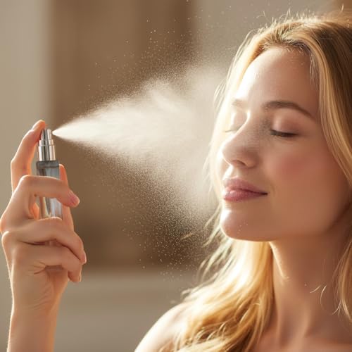 10ml Refillable Glass Perfume Spray Bottles - 5 Pack Travel Atomizers